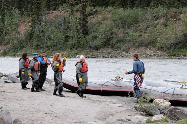 boarding the rafts